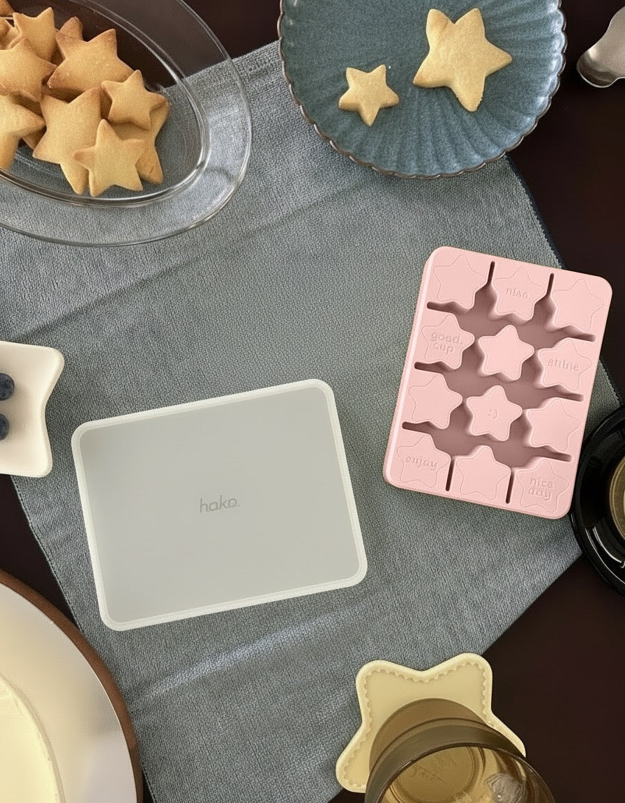 hako Star Silicone Ice Tray with Lid