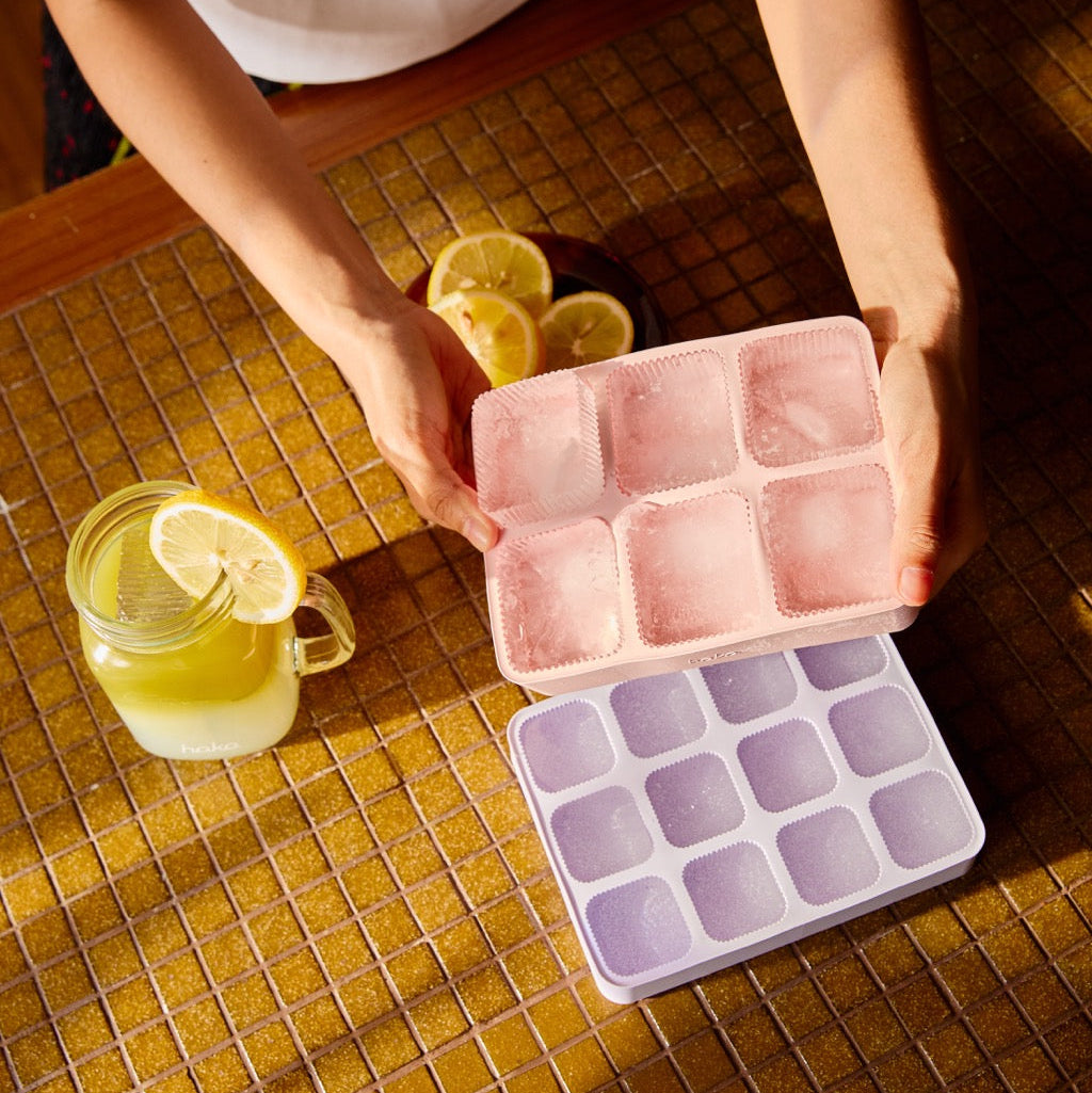 hako Large Silicone Ice Tray 6 cubes with Lid