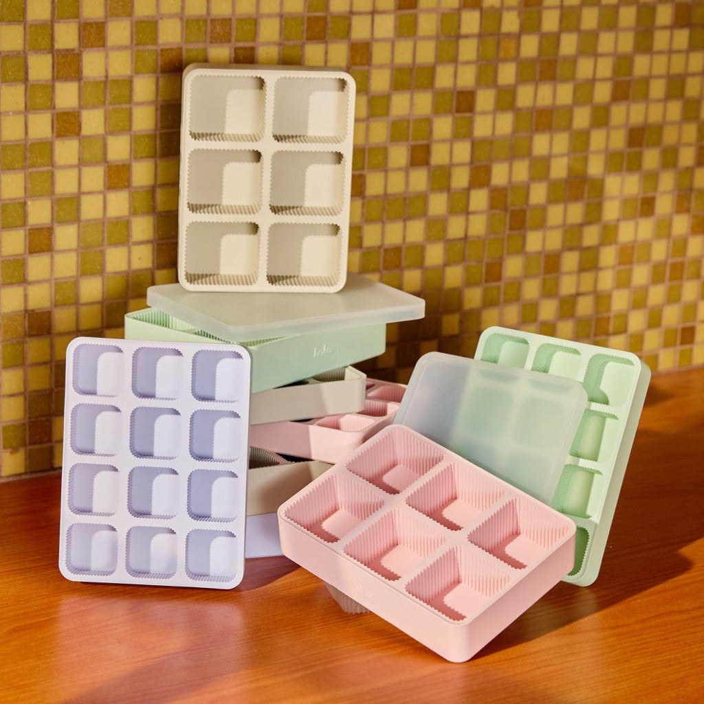 hako Large Silicone Ice Tray 6 cubes with Lid