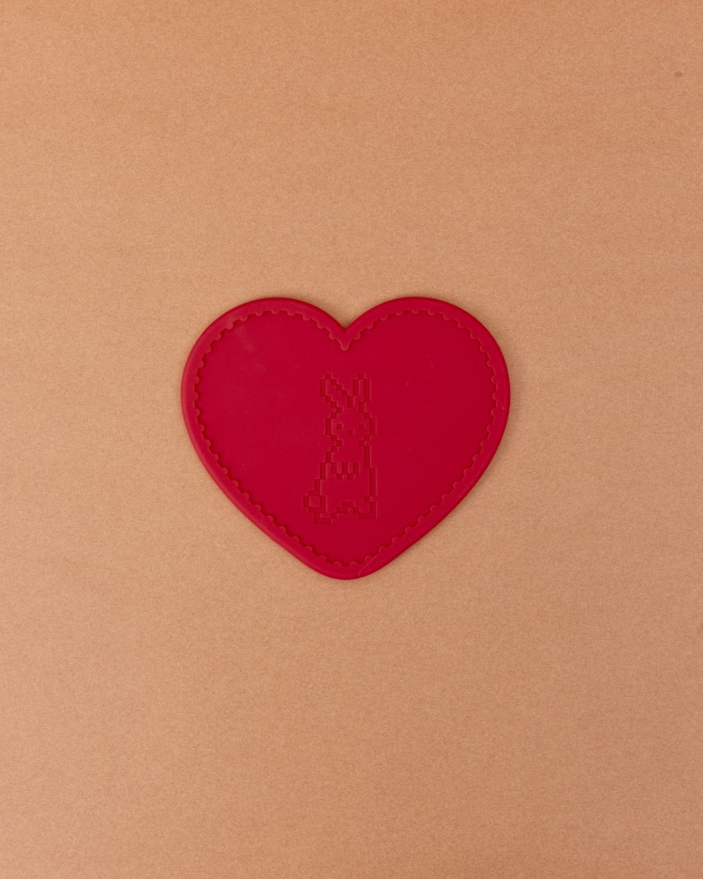 hako Silicone Heart Coaster Lucky Bunny