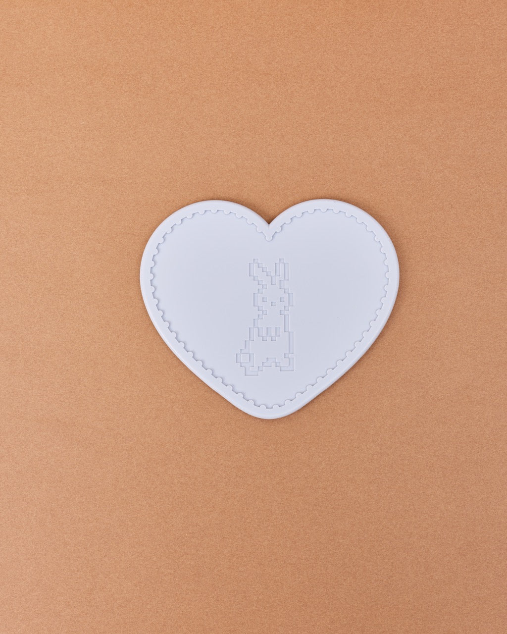 hako Silicone Heart Coaster Lucky Bunny