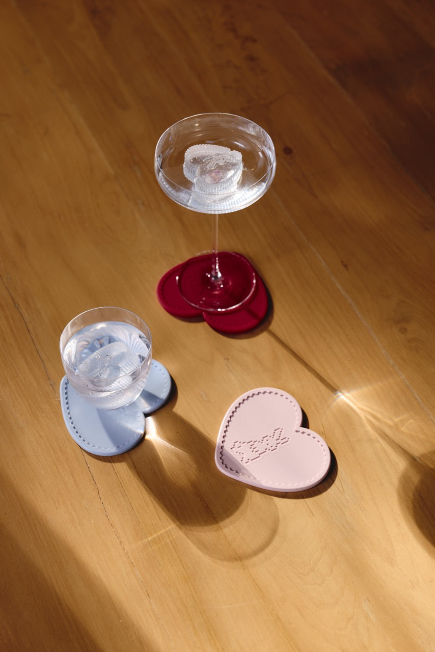 hako Silicone Heart Coaster Lucky Bunny